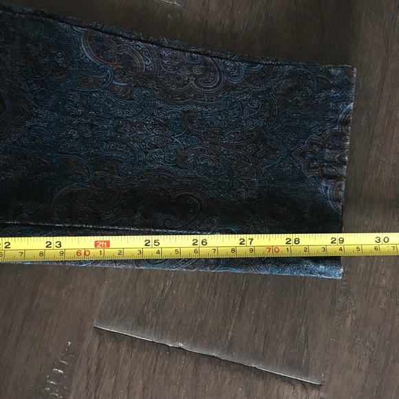 SOLD Paige Verdugo Ultra Skinny Jeans Blue Paisley - Picture 13 of 13